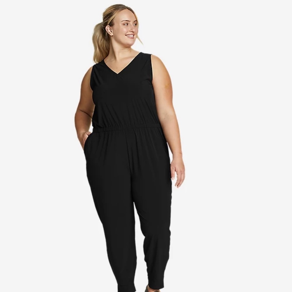 Eddie Bauer travex departure black jumpsuit